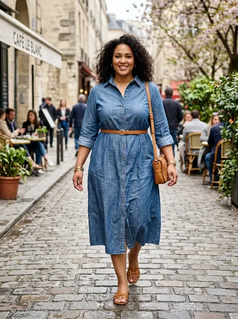 10. Chambray Shirt Dress