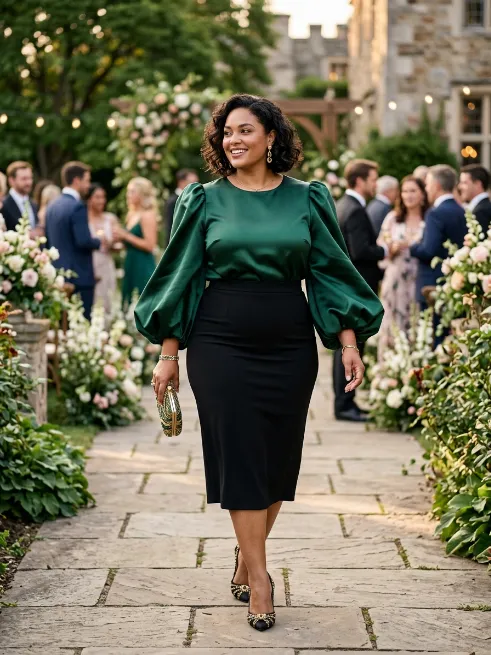 11. Bodycon Dress With A Structured Jacket