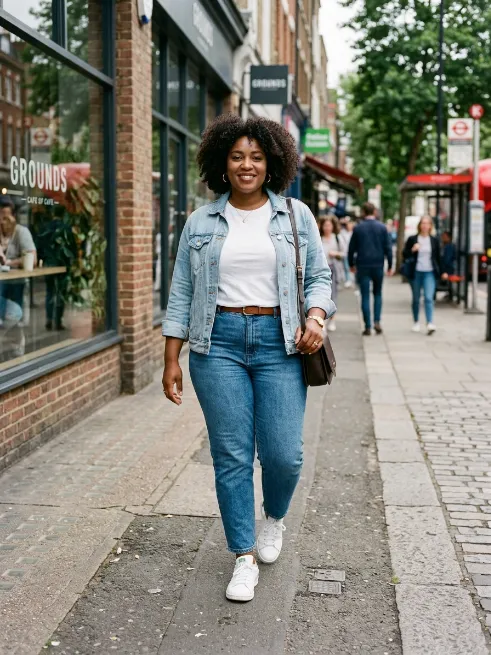 12. Off Shoulder Top With Fitted Jeans