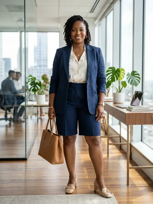 12. Tailored Shorts With A Blazer