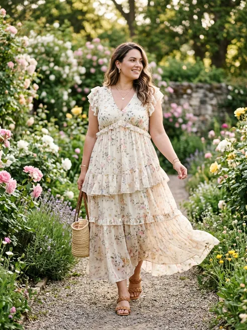 12. Tiered Maxi Dress