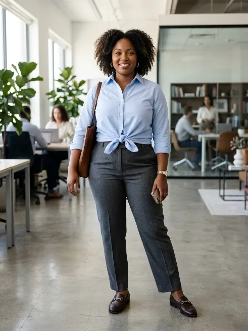 13. Button Down Shirt Knotted At The Waist