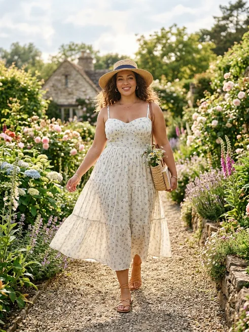 14. Sundress with Sandals