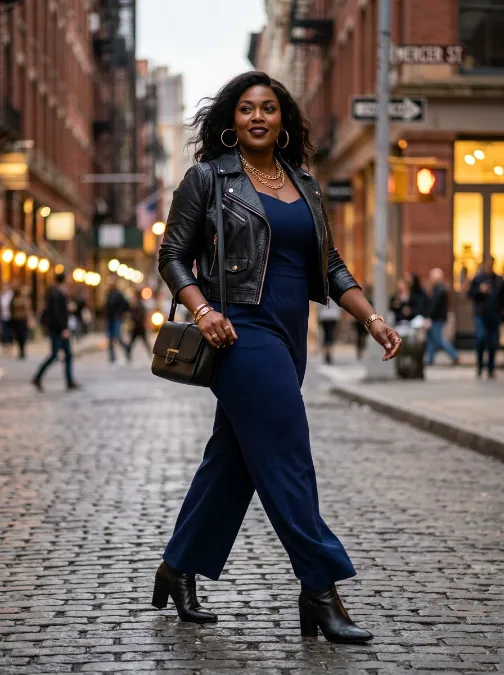 15. Jumpsuit with a cropped jacket
