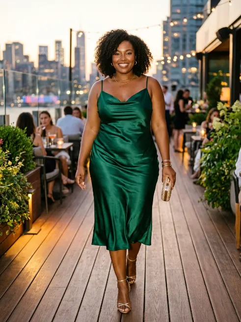 17. Satin Slip Dress