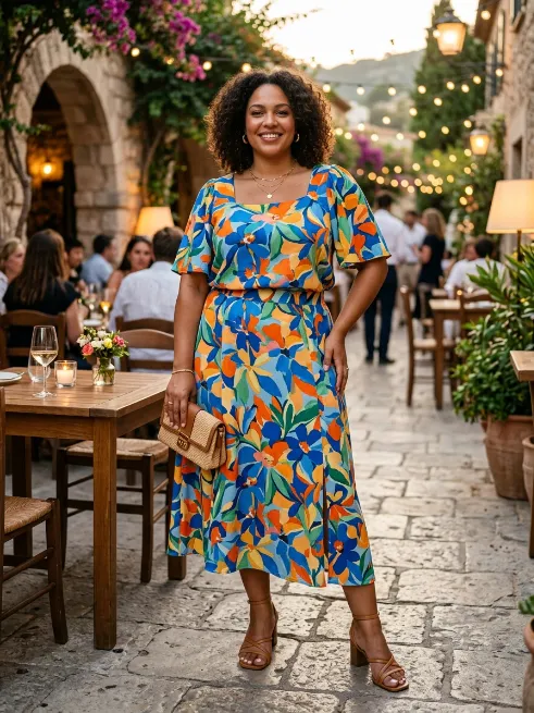 20. Two Piece Set With A Bold Print
