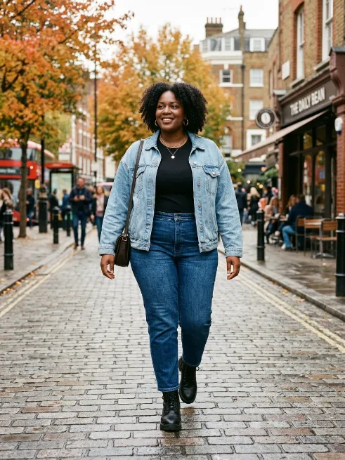22. Denim on denim with contrasting washes