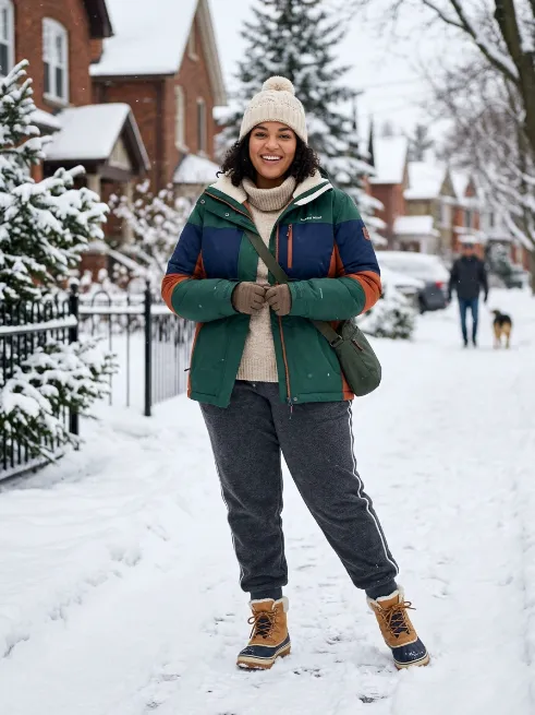 24. Ski Style Jacket With Fleece Joggers