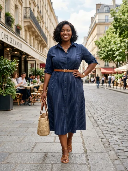 4. Button Down Shirt Dress