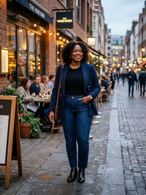 7. Jeans and Blazer for a Chic Casual Look