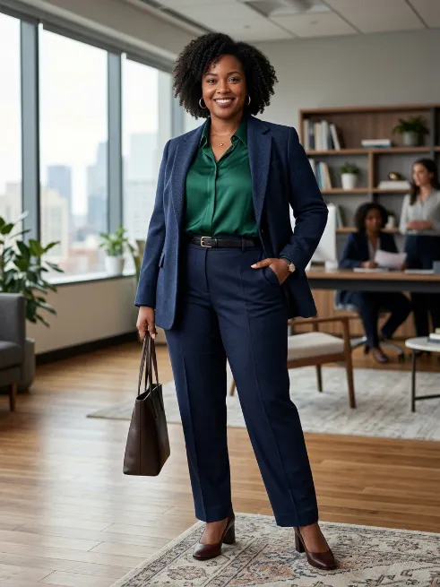 7. Wool Trousers With A Fitted Blazer