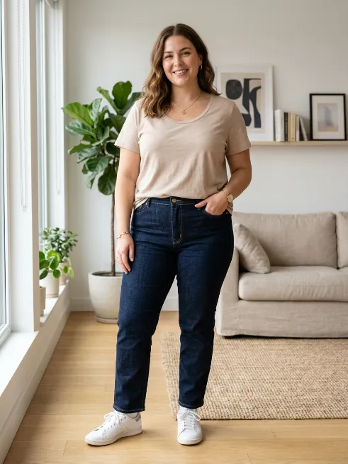 4. A Soft Neutral T Shirt