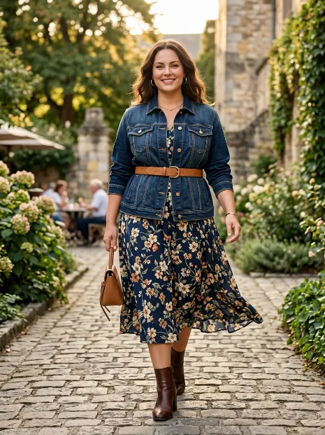 11. Belted Denim Jacket for Definition