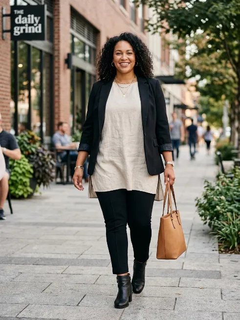 8. Black Leggings or Ponte Pants