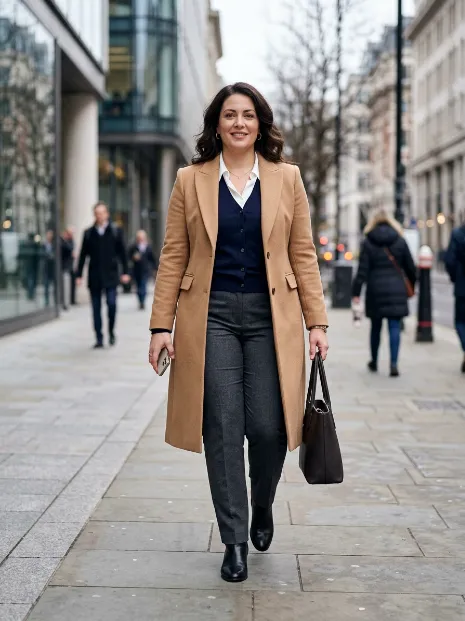 9. Cardigan As A Layer Under A Coat