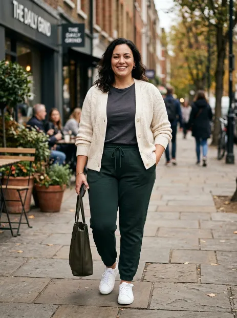 18. Cardigan With Joggers