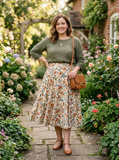 24. Circle Skirt for a Family Gathering