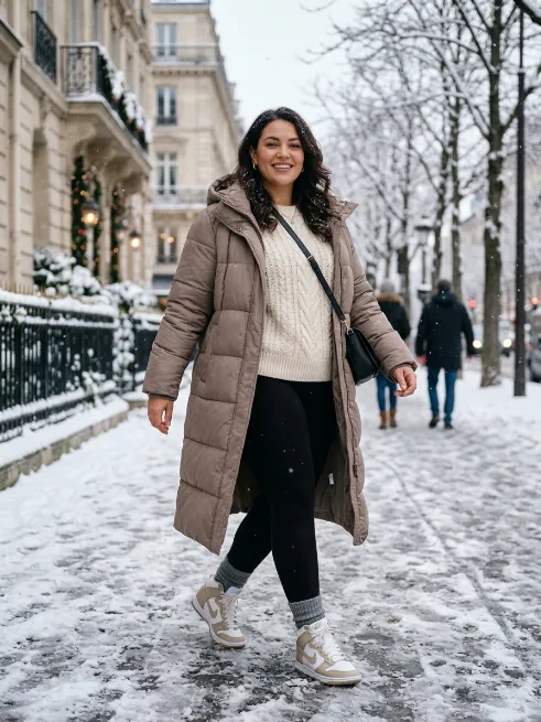 Cozy And Cold Weather Sneaker Outfits