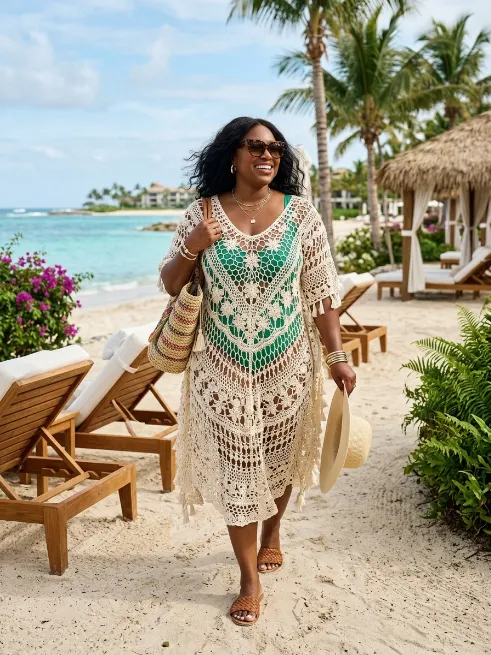 8. Crochet Cover Up Dress