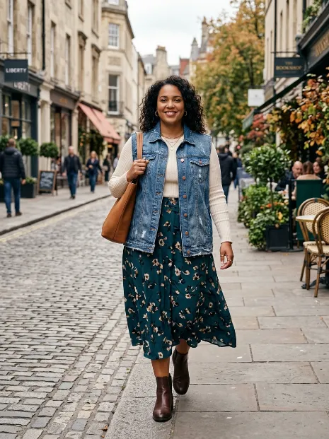 20. Denim Vest Instead of a Jacket