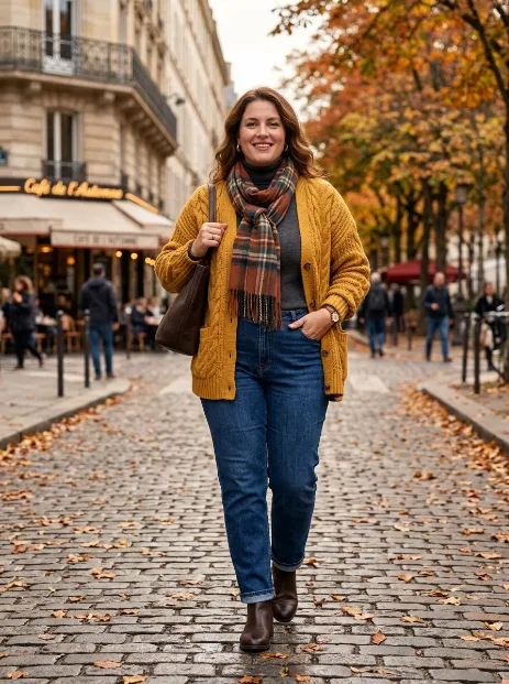 21. Fall Layering With A Cardigan