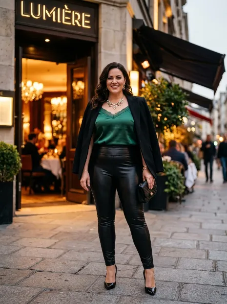 5. Faux Leather Leggings for Date Night