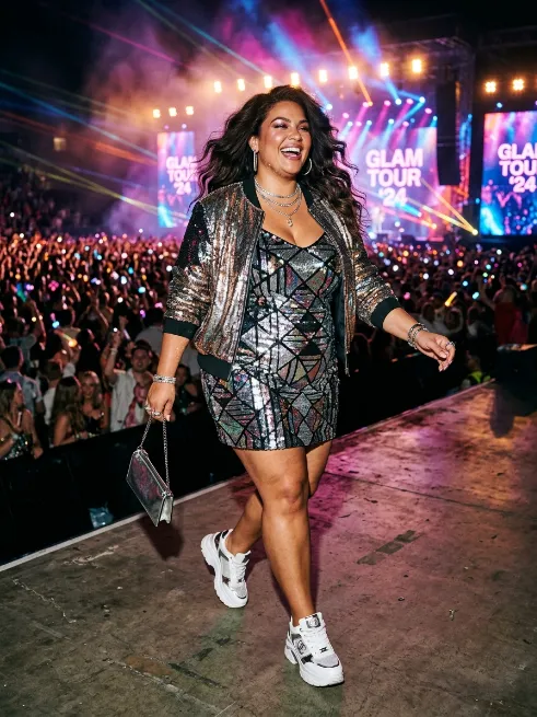 Glam And Sparkly Concert Outfits