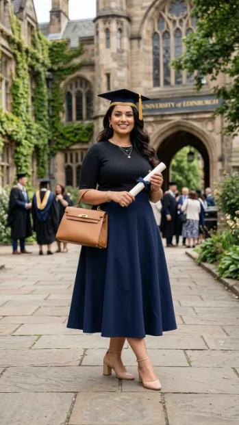 8. High Waisted Skirt with a Fitted Top