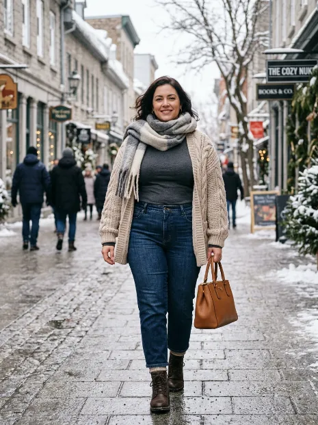 11. Jeans With An Oversized Cardigan