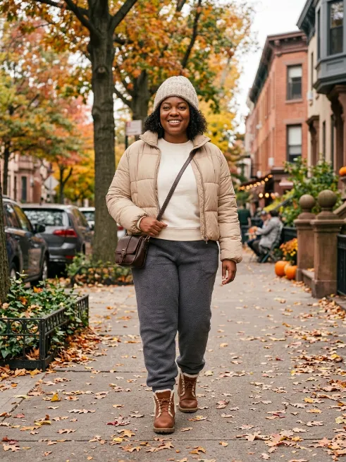 14. Joggers with Sherpa Lined Boots