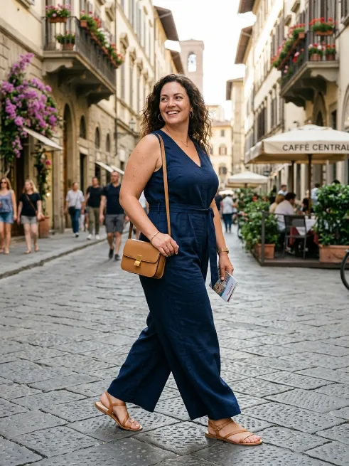 10. Jumpsuit With Sandals