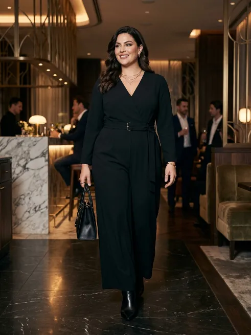 12. Jumpsuit and Ankle Boots