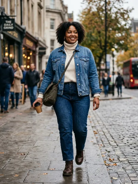 6. Layered Over a Turtleneck