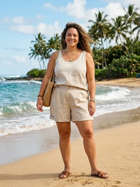 4. Linen Shorts and a Loose Tank