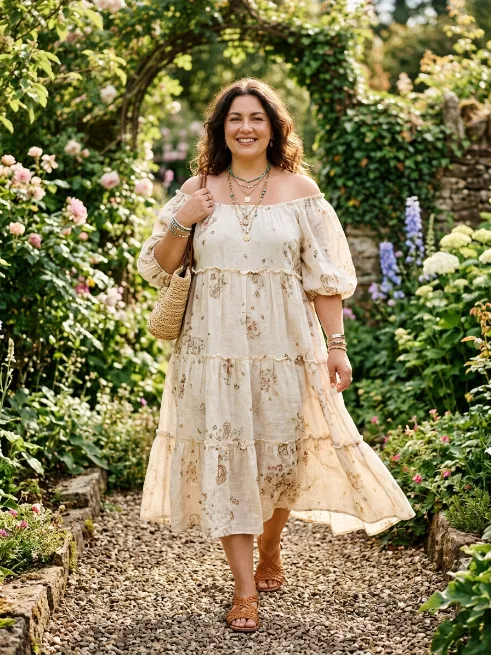 7. Off the shoulder sundress