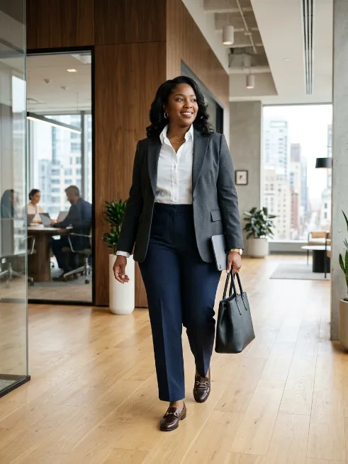 Office And Work Appropriate White Shirt Outfits