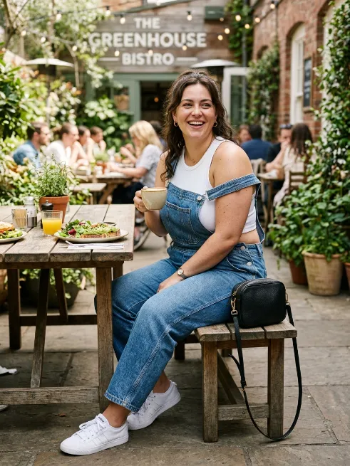 13. Overalls With A Cropped Top