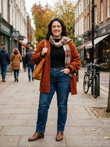 4. Oversized Cardigan As A Jacket