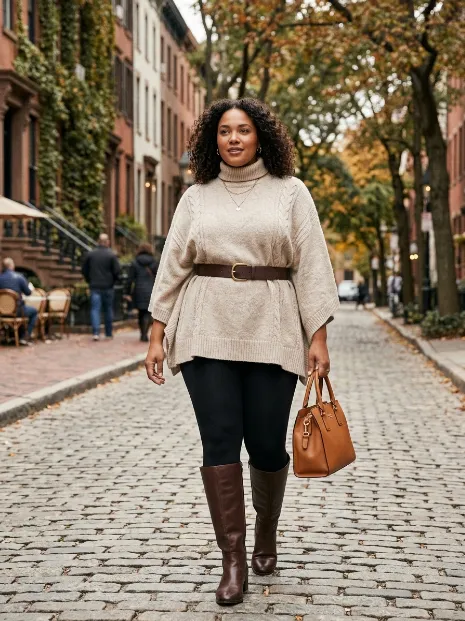 10. Poncho Style Sweater