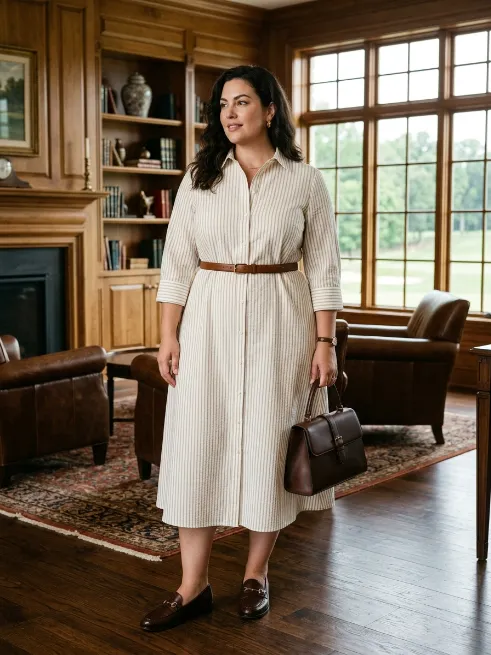 13. Shirt Dress With A Belt