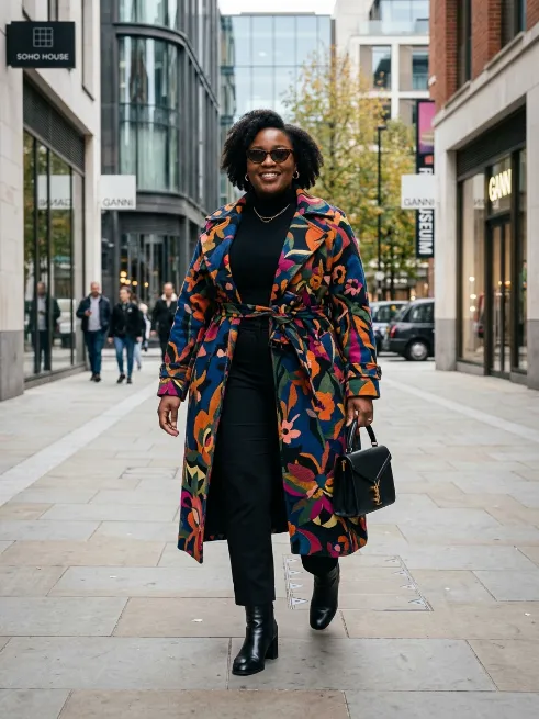 14. Statement Coat Over Basics