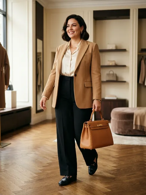 27. Structured Leather Handbag