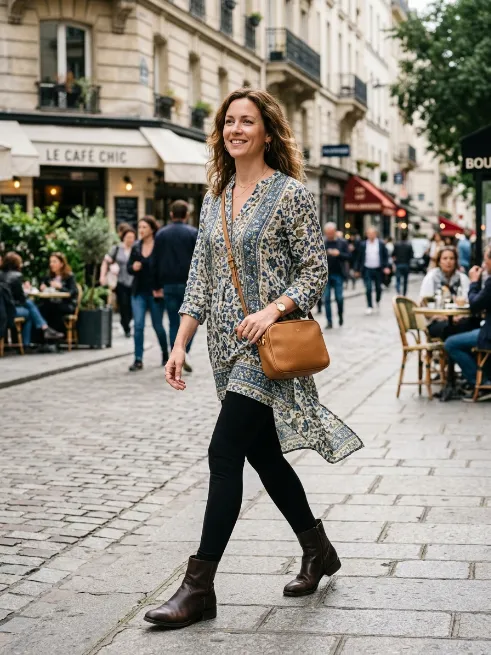 15. Tunic Top with Leggings