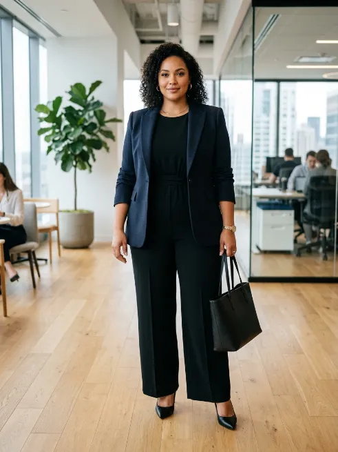 8. Jumpsuit with a Blazer
