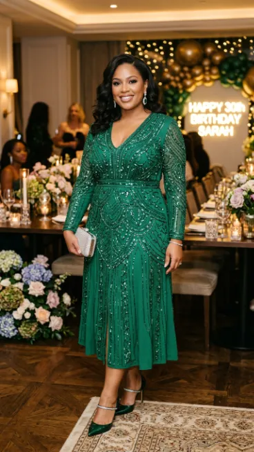 23. Beaded Cocktail Dress