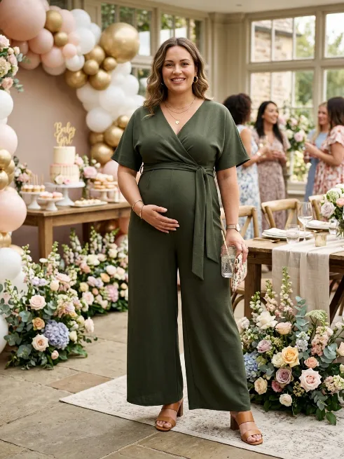 10. Belted Jumpsuit with Adjustable Tie