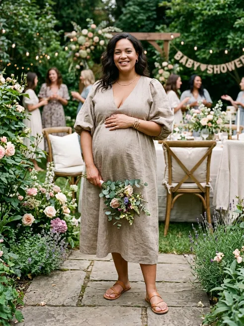 15. Linen Blend Dress