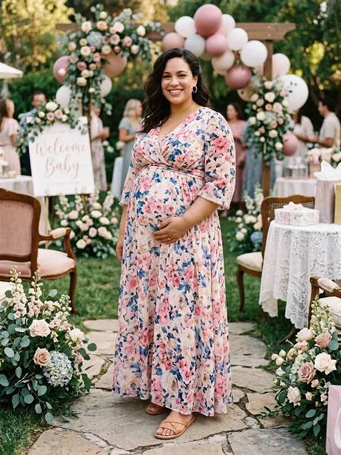 1. Maxi Dress with Empire Waist