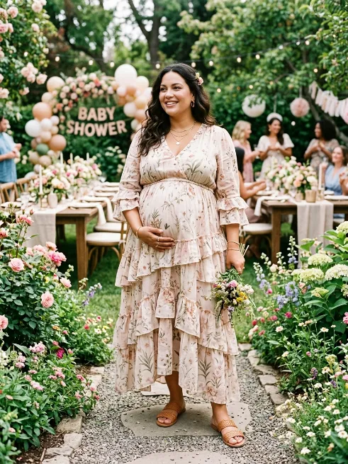 4. Tiered Boho Dress
