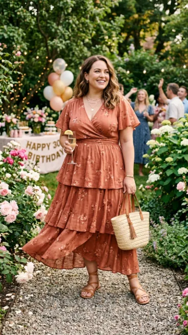 18. Tiered Maxi Dress